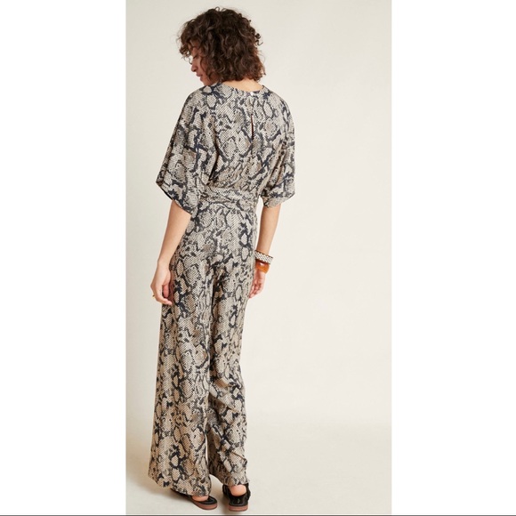 Anthropologie Snakeskin Jumpsuit - Picture 2 of 4